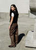 Amomento  Colored Straight Fit Denim Pants - Brown - Thumbnail 1