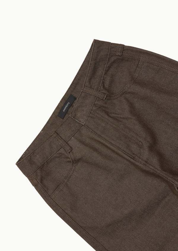 AMOMENTO COLORED STRAIGHT FIT DENIM 茶色 1 Amomento Colored Straight Fit Denim Pants - Brown | Garmentory