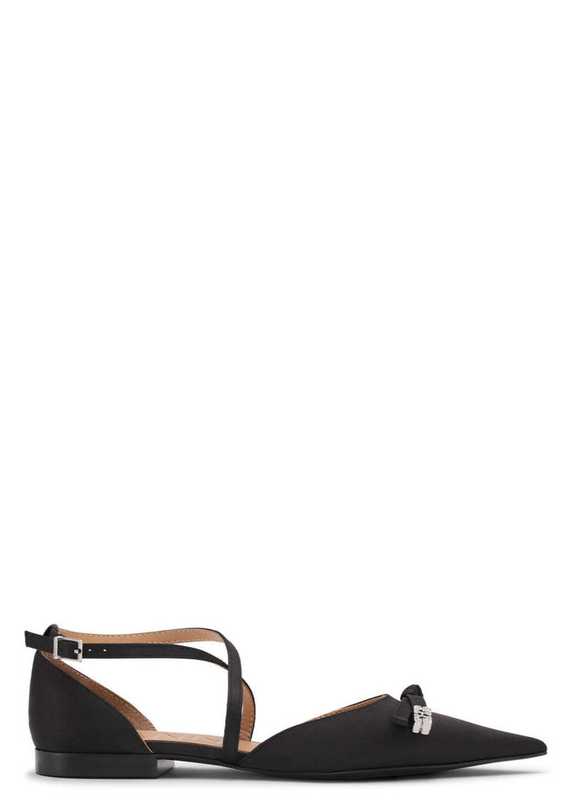 フラットシューズ Ganni Butterfly Ballerinas - Ganni - Synthetic - Black Butterfly Ballerinas - Ganni - Synthetic - Black