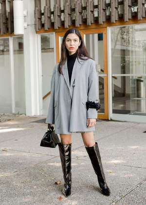 Ganni Soft Slouchy High Shaft Boot - Naplack Black | Garmentory