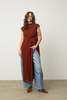 Baserange Shaw Punica Sleeveless Kaftan - Thumbnail 10
