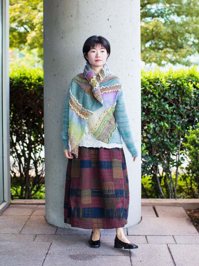 M.&KYOKO ☆新品☆ M.＆KYOKO 日本製ニットポケットデザイン