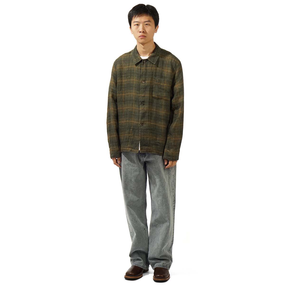 Our Legacy BOX SHIRT - MIRAGE WAX CHECK | Garmentory