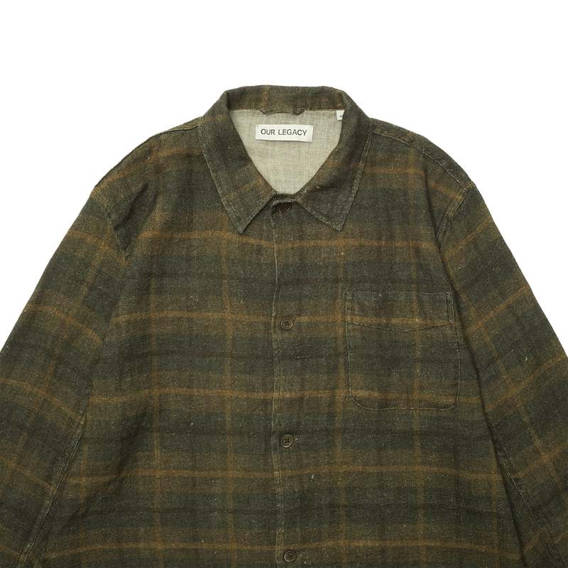 Our Legacy BOX SHIRT - MIRAGE WAX CHECK | Garmentory