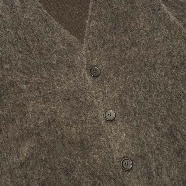 Our Legacy CARDIGAN - MOLE GREY MOHAIR | Garmentory