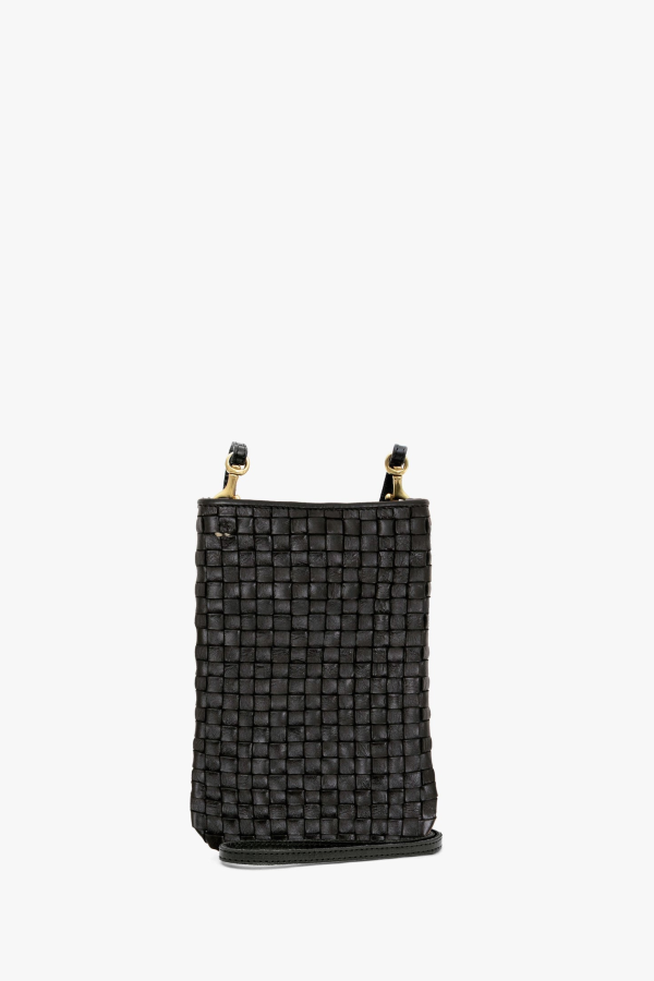 Clare V. Poche - Black Woven Checker