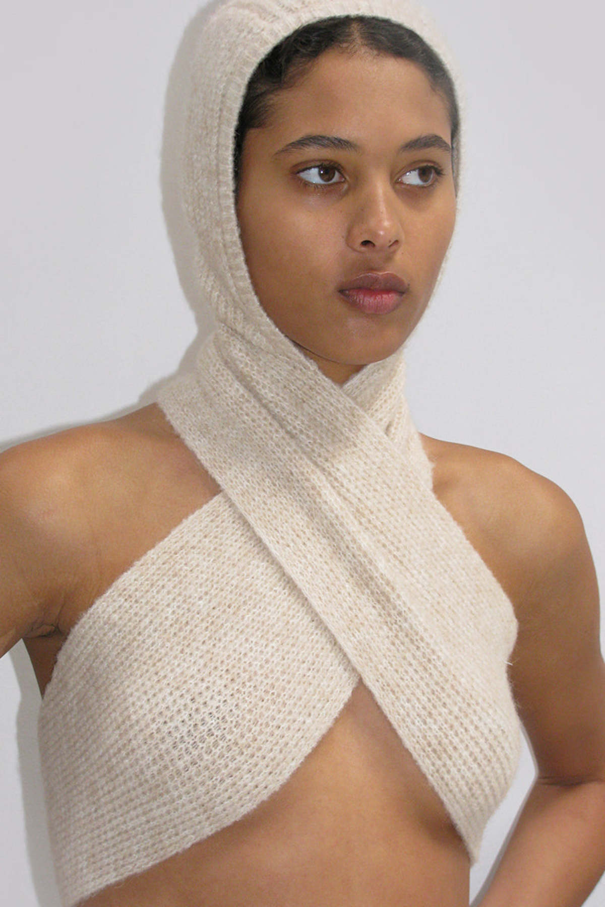 Paloma wool クリーム色ニットスカーフ Paloma Wool Coucou - Ecru | Garmentory