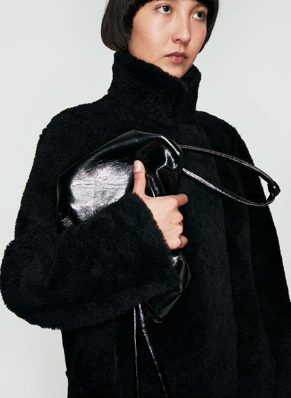 KASSL Editions Lacquer Pouch Bag - Black | Garmentory
