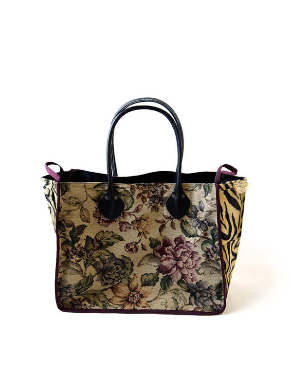Kapital Gobelin x Tiger Fur MILK BAG - Sand Beige | Garmentory