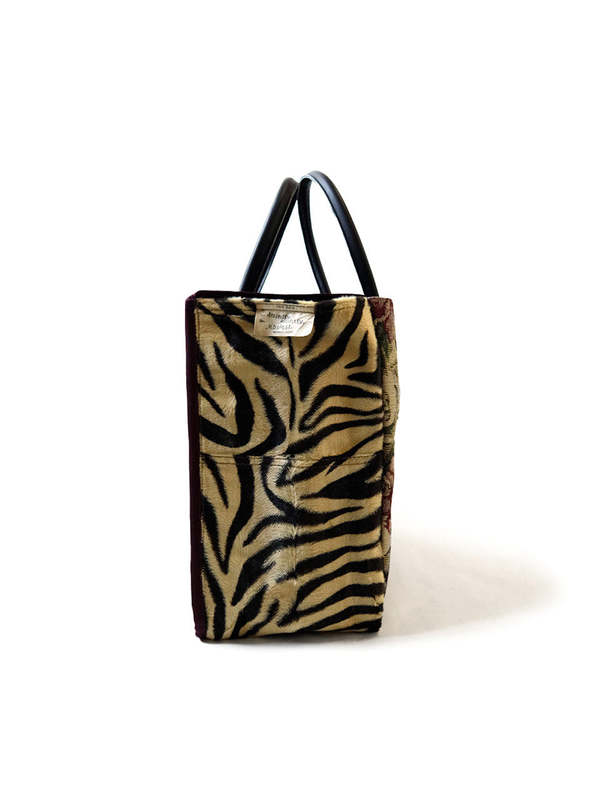 Kapital Gobelin x Tiger Fur MILK BAG - Sand Beige | Garmentory
