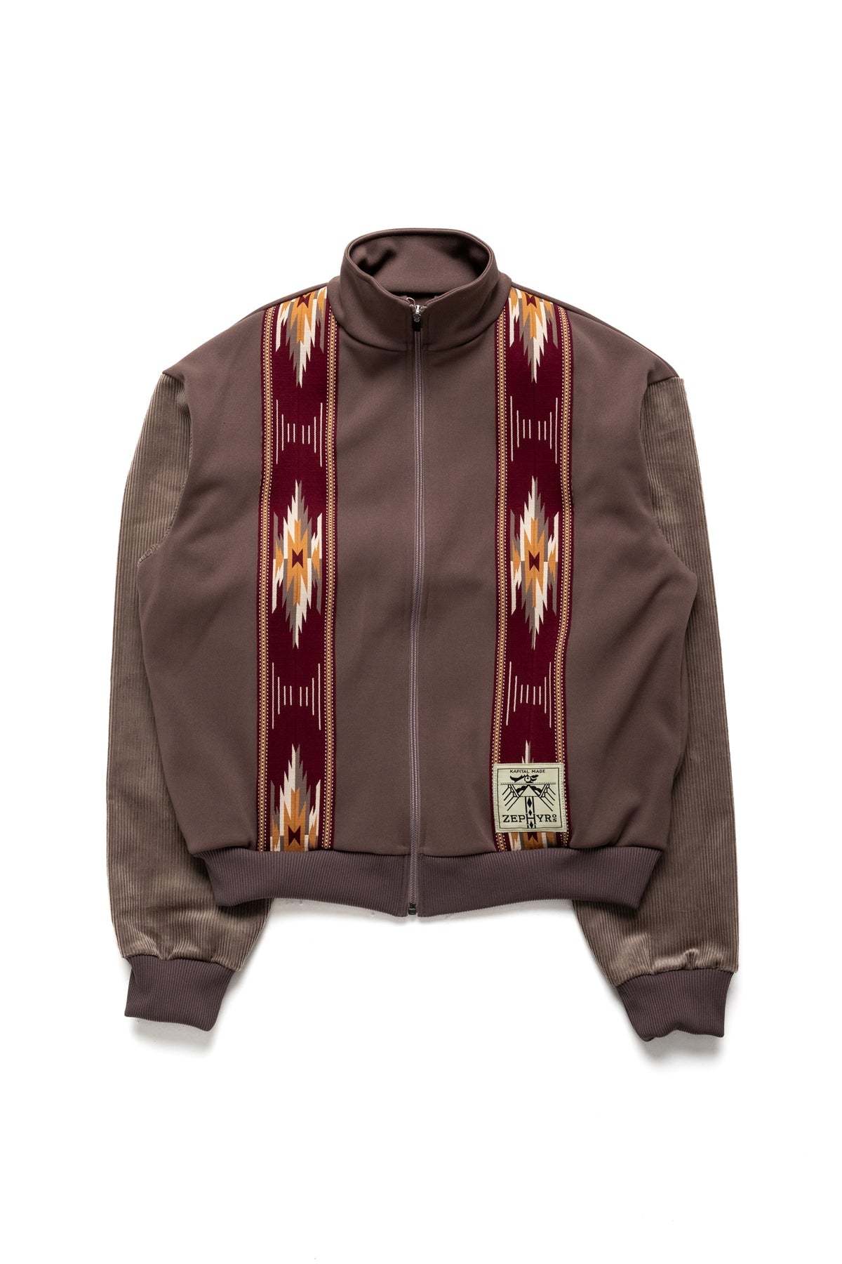 Kapital Smooth Jersey KOCHI & ZEPHYR Track JKT - Light Brown Kapital Smooth Jersey KOCHI & ZEPHYR Track JKT - Light Brown
