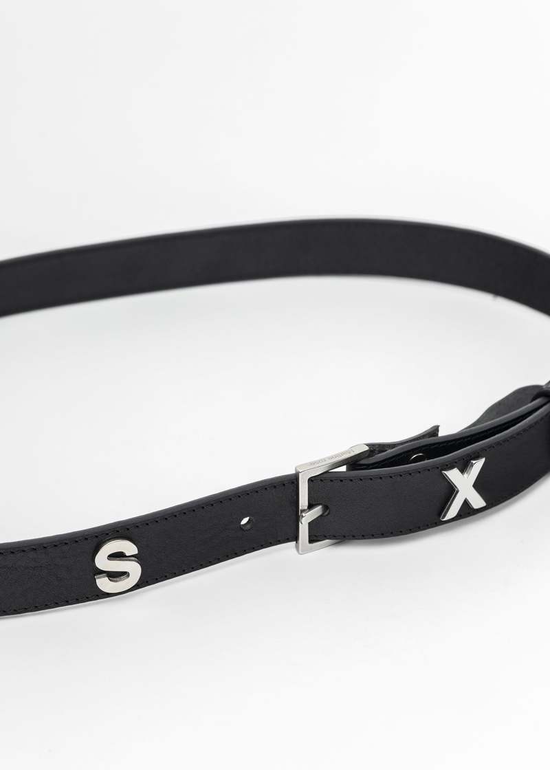 Martine Rose - Sex Letter Belt in Black Martine Rose
