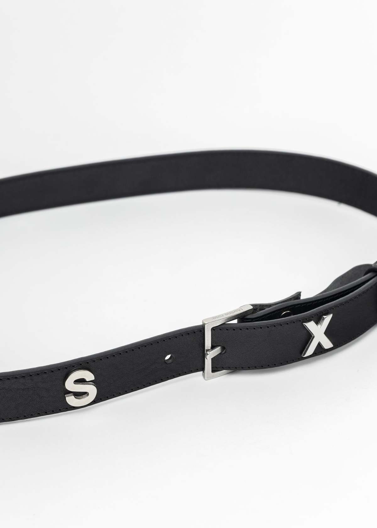 Martine Rose SEX LETTER BELT - BLACK | Garmentory