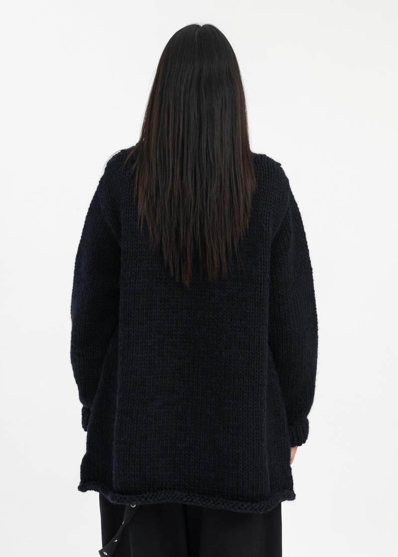 Kidill SKULL SKATE KNIT HAND KNITTED SWEATER - BLACK