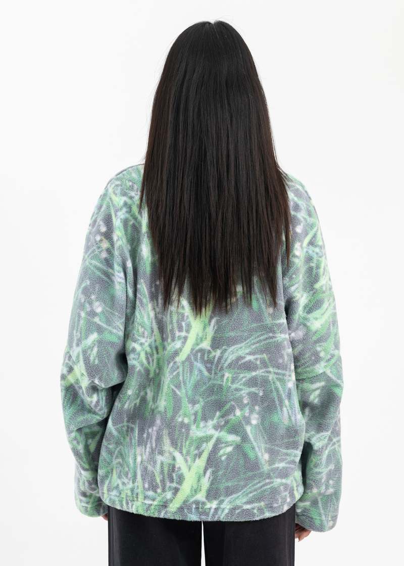 Martine Rose BATWING FLEECE PULLOVER - GRASS PRINT | Garmentory