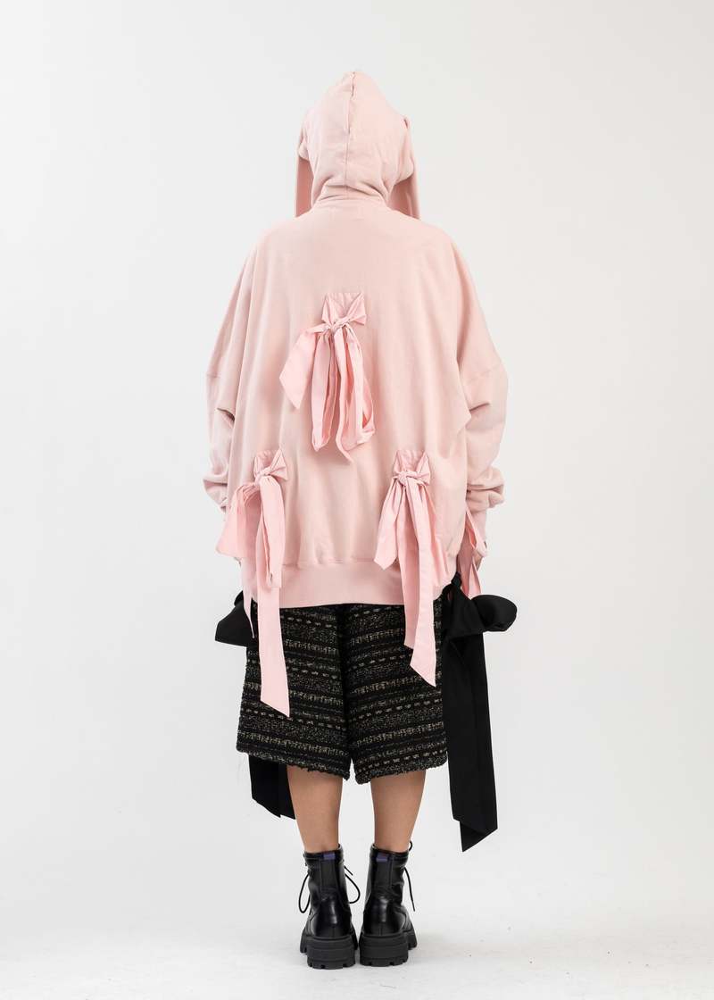 Kidill BUNNY RIBBON ZIP PARKA - PINK | Garmentory