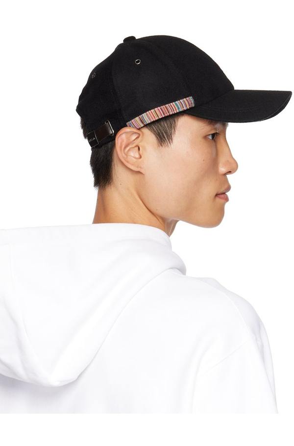 Smith Signature Stripe Paul Smith Cap Black PAUL SMITH Signature