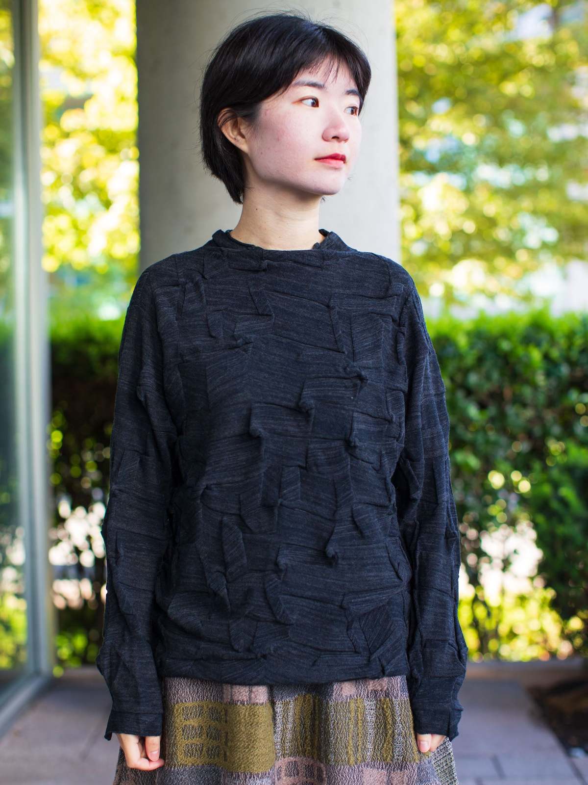 M.& Kyoko Fuga Fuga Knitted Pullover - Black | Garmentory