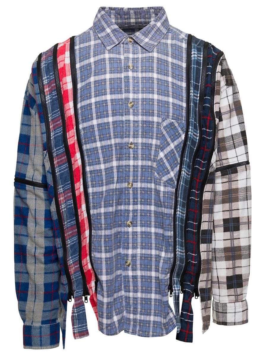Flannel Shirt -> 7 Cuts Zipped Wide Shirt | Garmentory