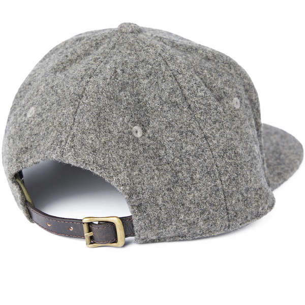 Ralph Lauren Grey Felt Baseball Cap RRL Wool Felt Adjustable Ball