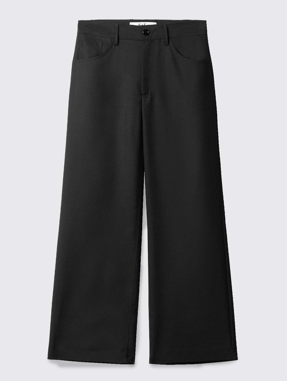 Séfr Jiro Wool Trouser - Black | Garmentory