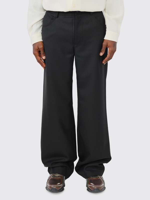 Séfr Jiro Wool Trouser - Black | Garmentory