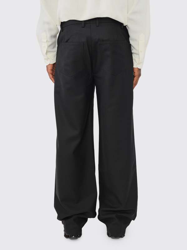 Séfr Jiro Wool Trouser - Black | Garmentory