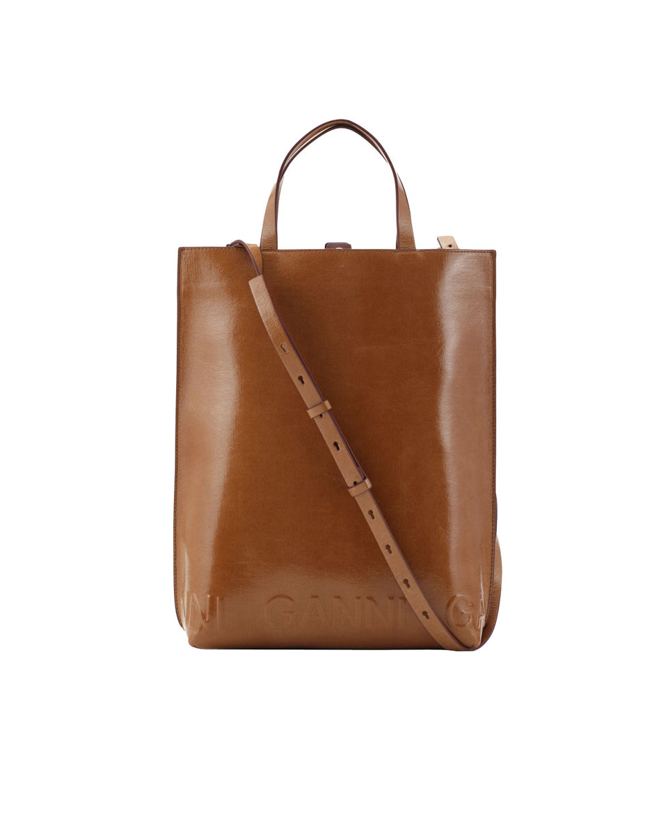 ★GANNI★ BANNER MEDIUM TOTE BAG 2WAY トートバッグ GANNI ガニー バッグ レディース 2WAYトート/ショルダーバッグ