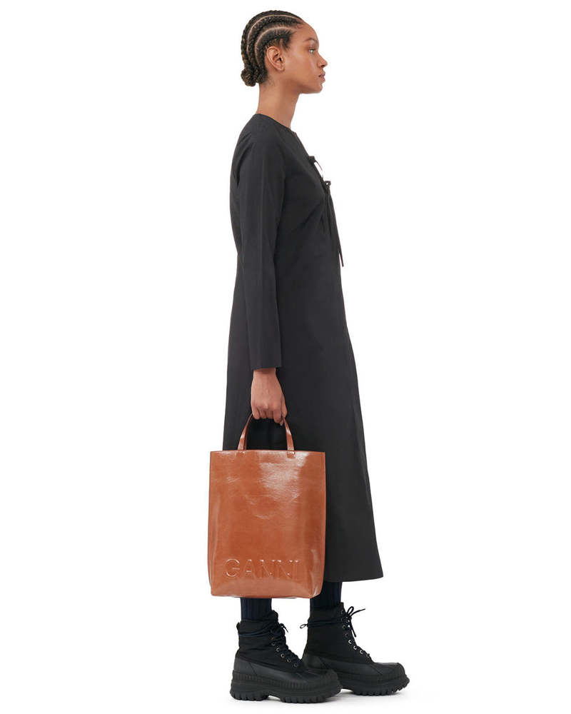 ★GANNI★ BANNER MEDIUM TOTE BAG 2WAY トートバッグ GANNI ガニー バッグ レディース 2WAYトート/ショルダーバッグ