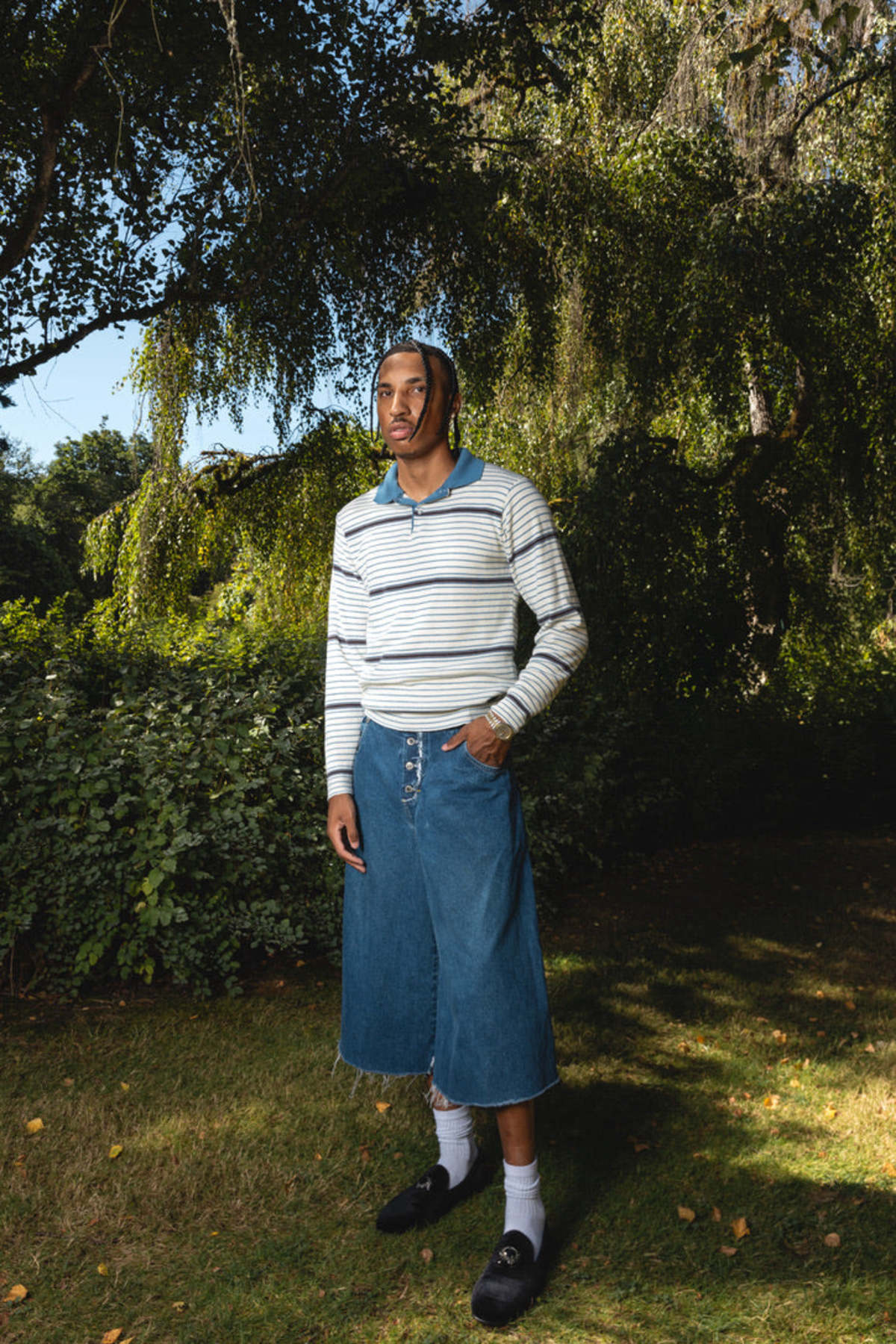 KikWear Stitch Rave Jorts - Green | Garmentory