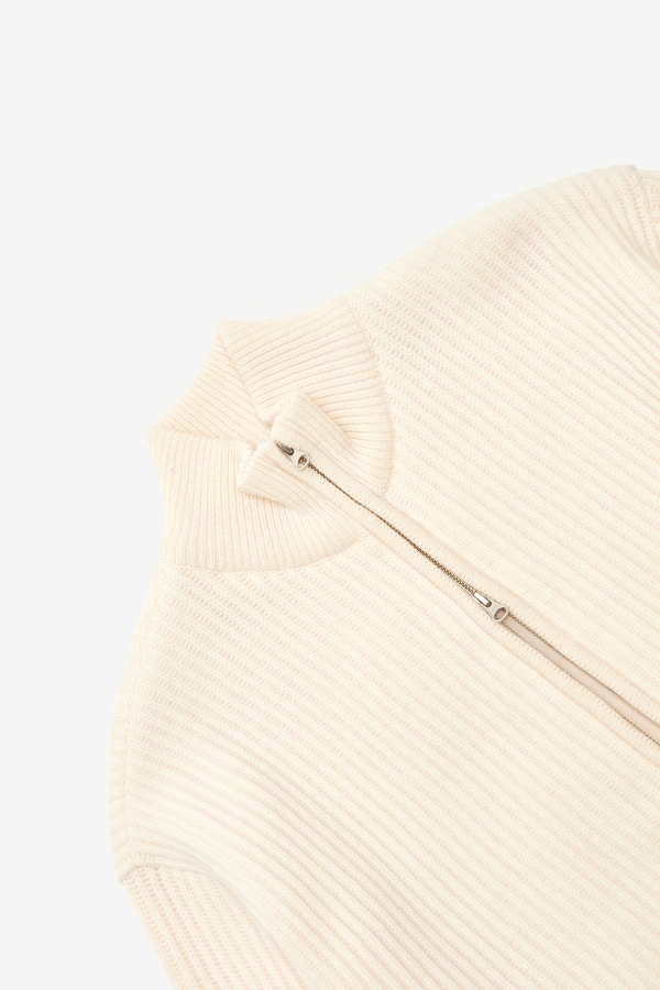 AMOMENTO Full Needle Blouson - Ecru | Garmentory