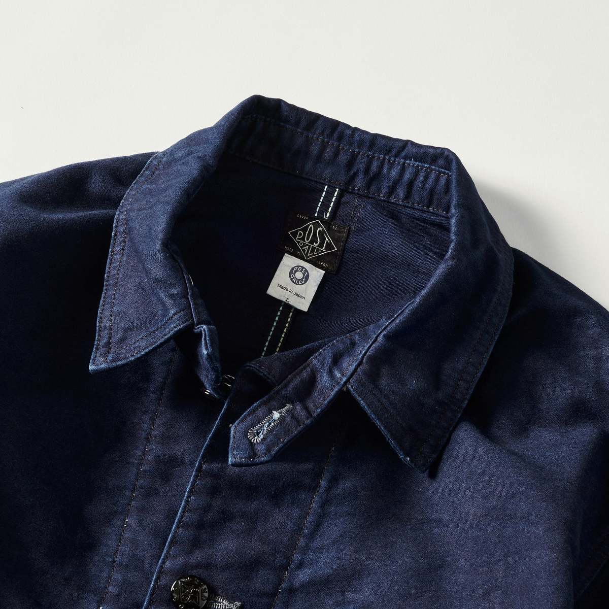Post O'Alls No.1 Jacket : Vintage Moleskin - Indigo | Garmentory