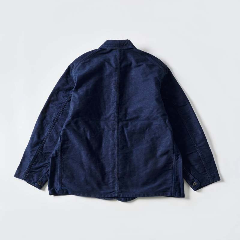 Post O'Alls No.1 Jacket : Vintage Moleskin - Indigo | Garmentory