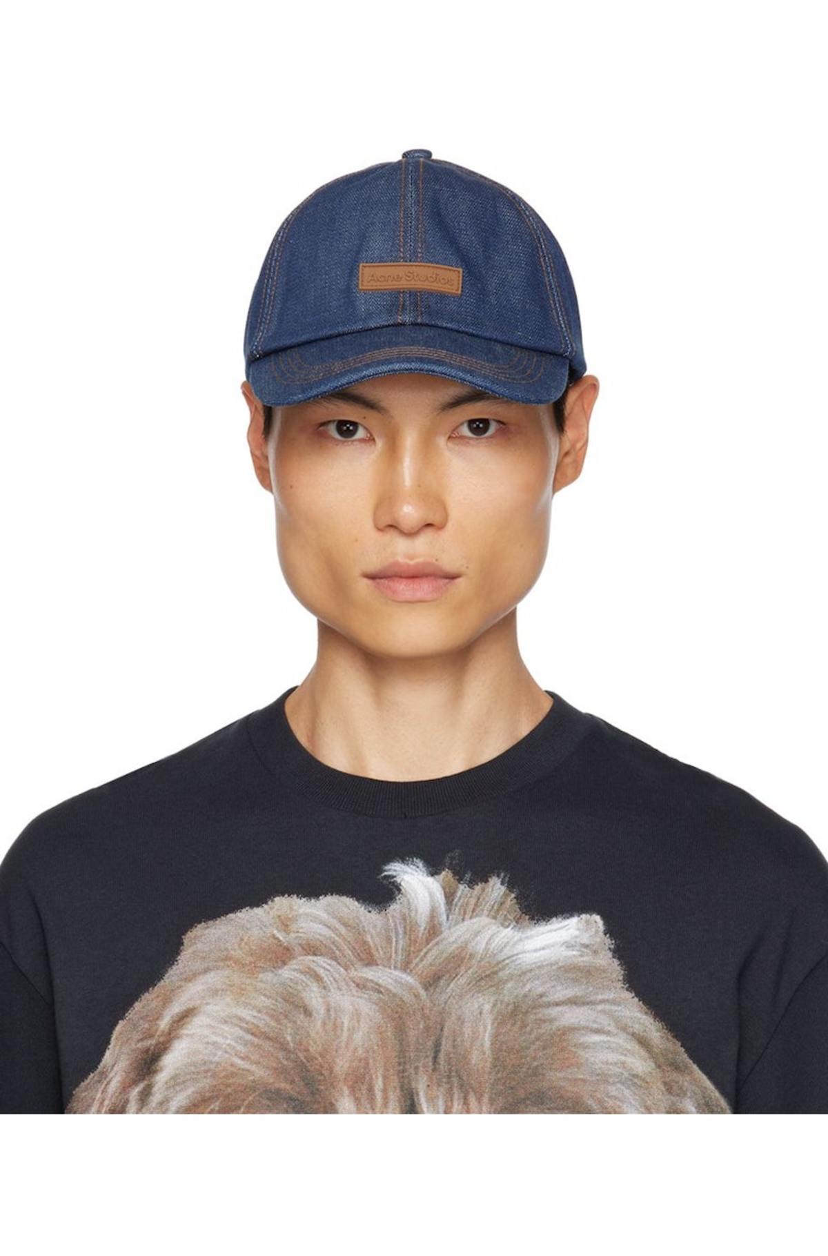 Acne Studios Patch Denim Cap - Indigo | Garmentory