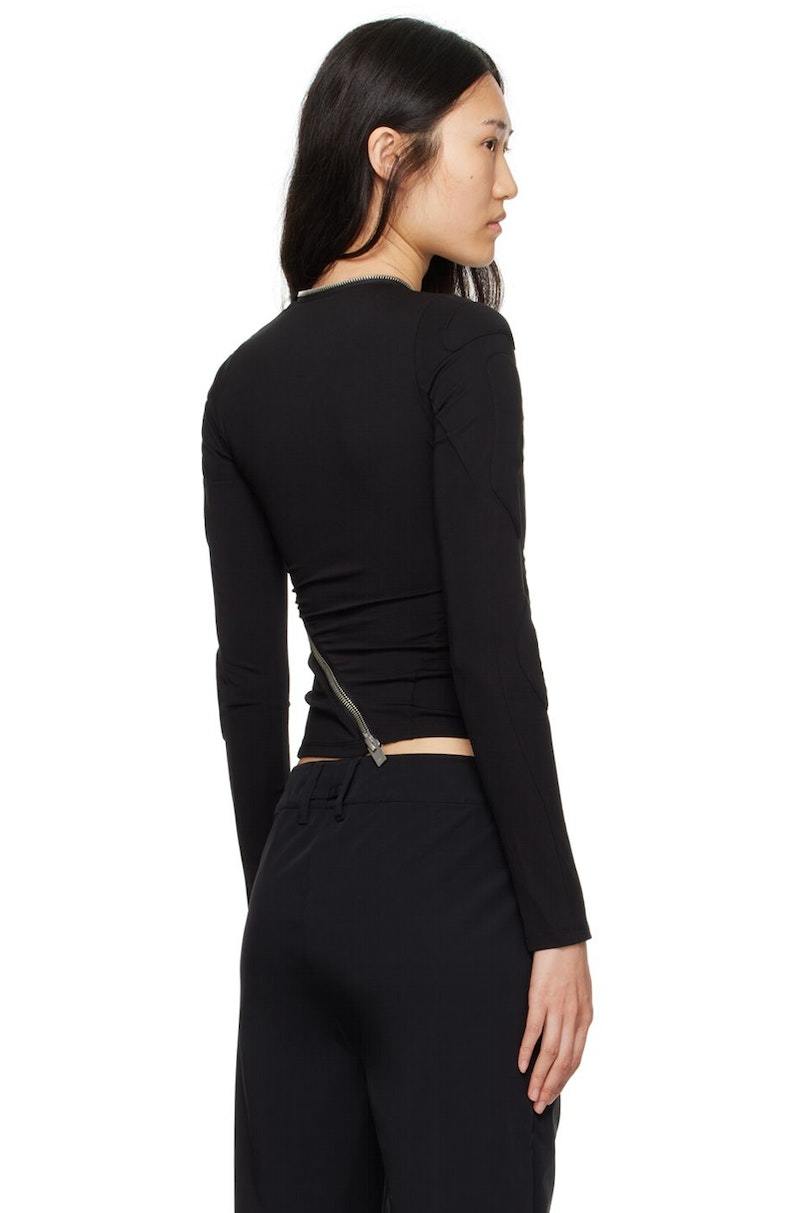 heliot emil カットソー Heliot Emil Curve Long Sleeve T-Shirt - Black | Garmentory