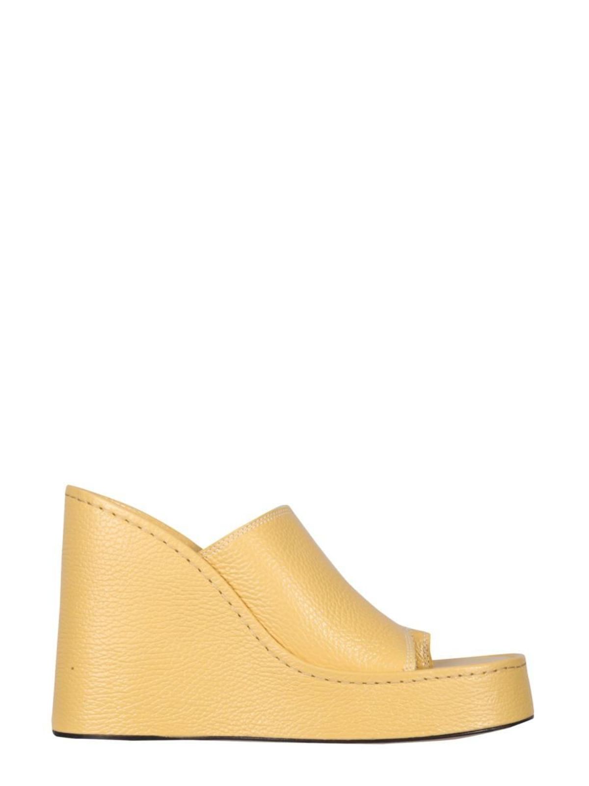 Miista THAIS WEDGE SANDALS - YELLOW | Garmentory