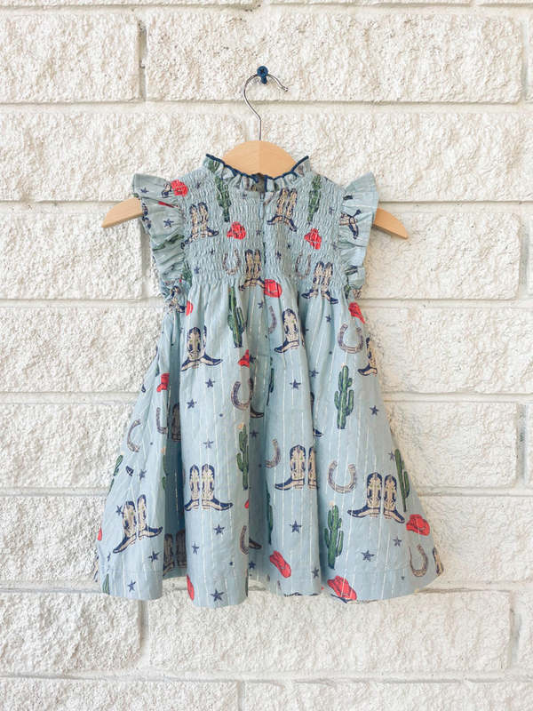Kids Pink Chicken BABY GIRLS STEVIE DRESS SET - TINY RODEO | Garmentory