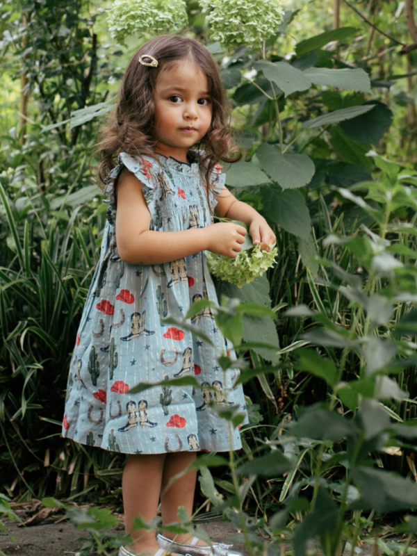 Kids Pink Chicken BABY GIRLS STEVIE DRESS SET - TINY RODEO | Garmentory