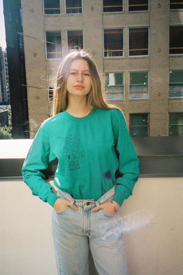 Modern Society You Are Lucky Long Sleeve - Emerald