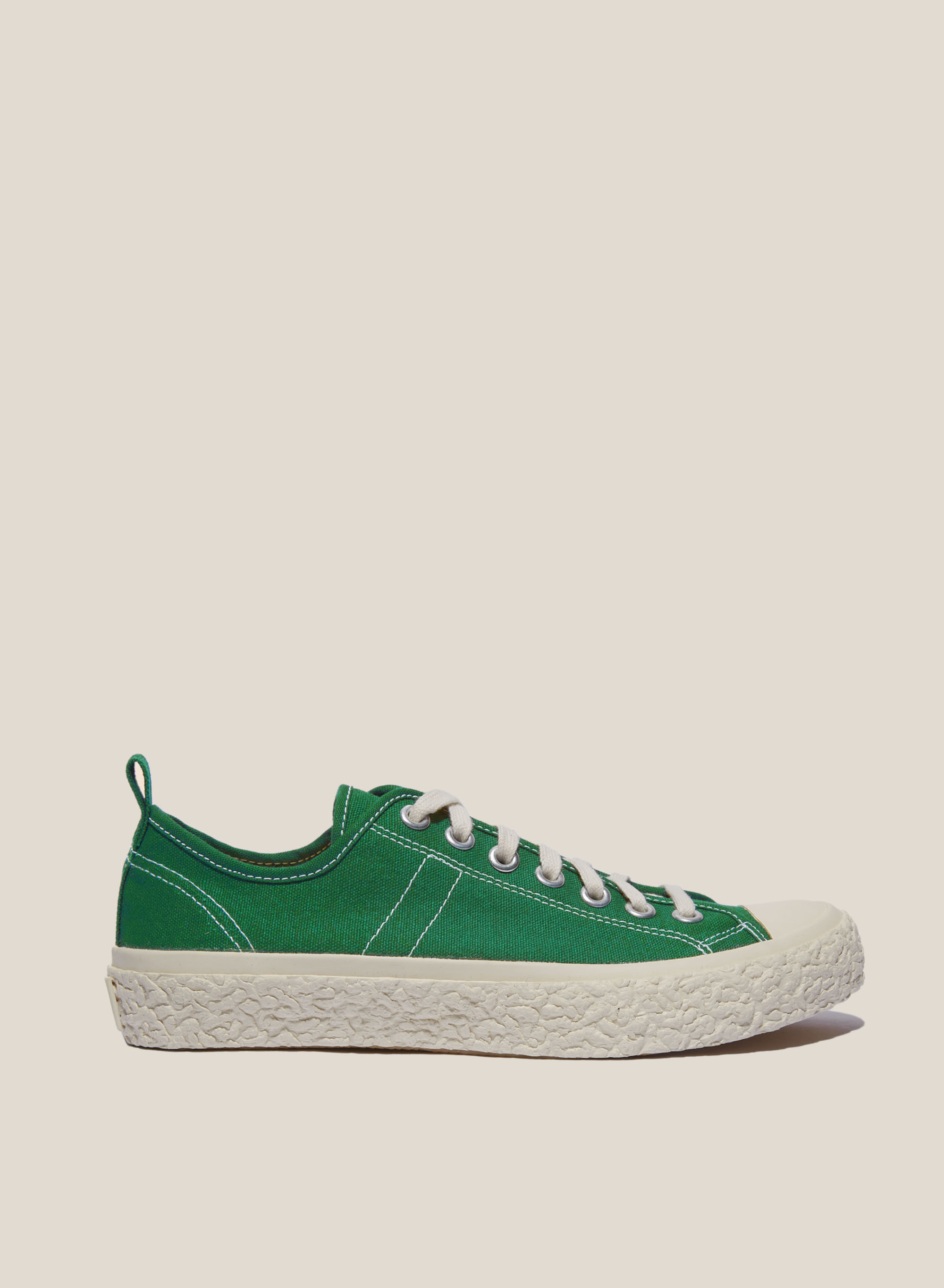 ymc★ YMC Women's Lace Up Canvas Sneakers - Green | Garmentory