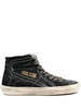 Golden Goose Slide Suede Sneaker - Black/Silver - Thumbnail 1