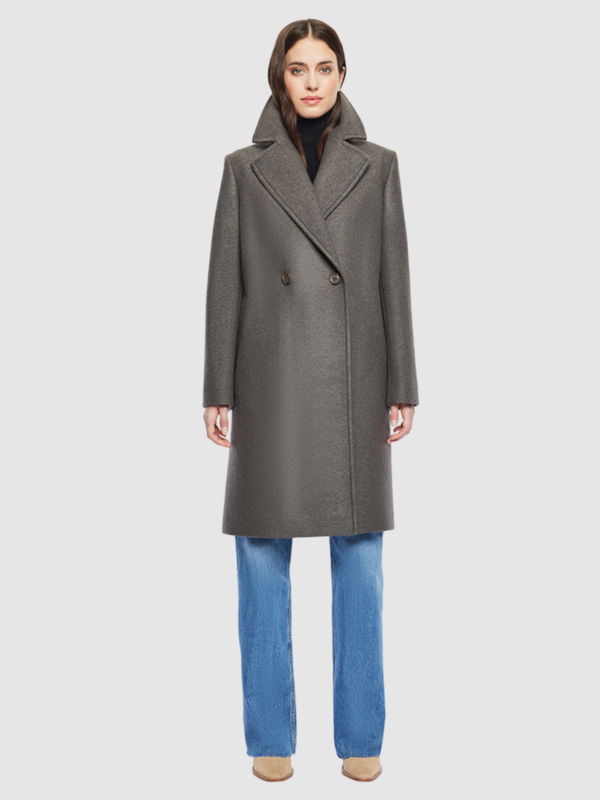 Hiso Cashmere Blend Coat - Taupe