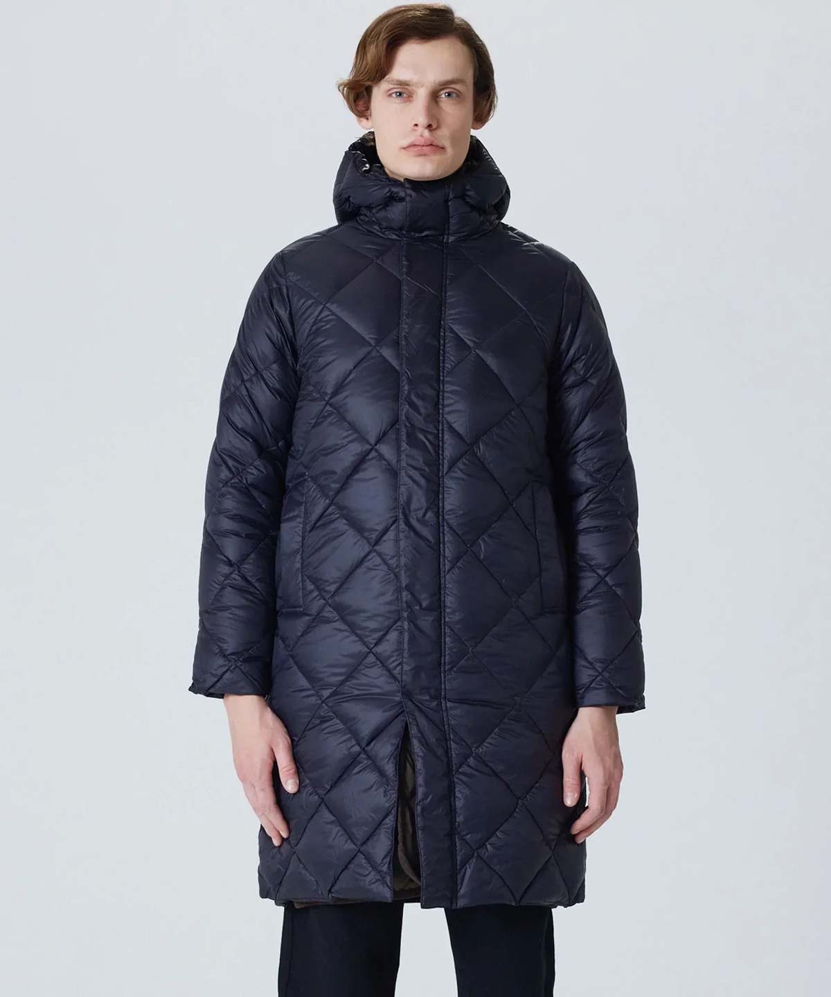 TAION City Packable Hood Long Down Jacket - Off White | Garmentory