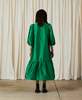 Ali Golden Peasant Dress - Kelly Green Taffeta - Thumbnail 11