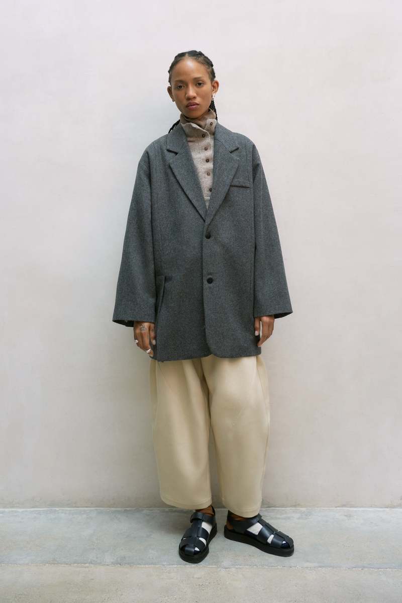 Cordera WOOL OPENING BLAZER - gray