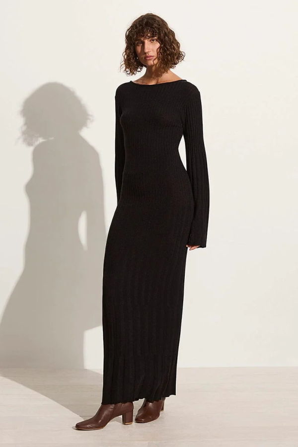 Faithfull The Brand Serafia Maxi Dress - Black