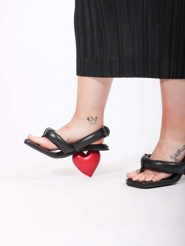 Love Heel in Black & Red by YUME YUME | Garmentory