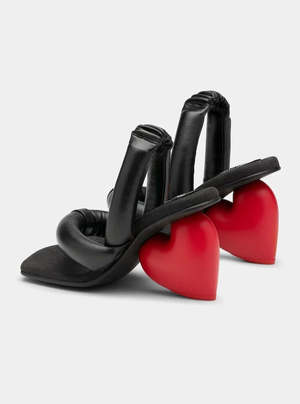 Love Heel in Black & Red by YUME YUME | Garmentory