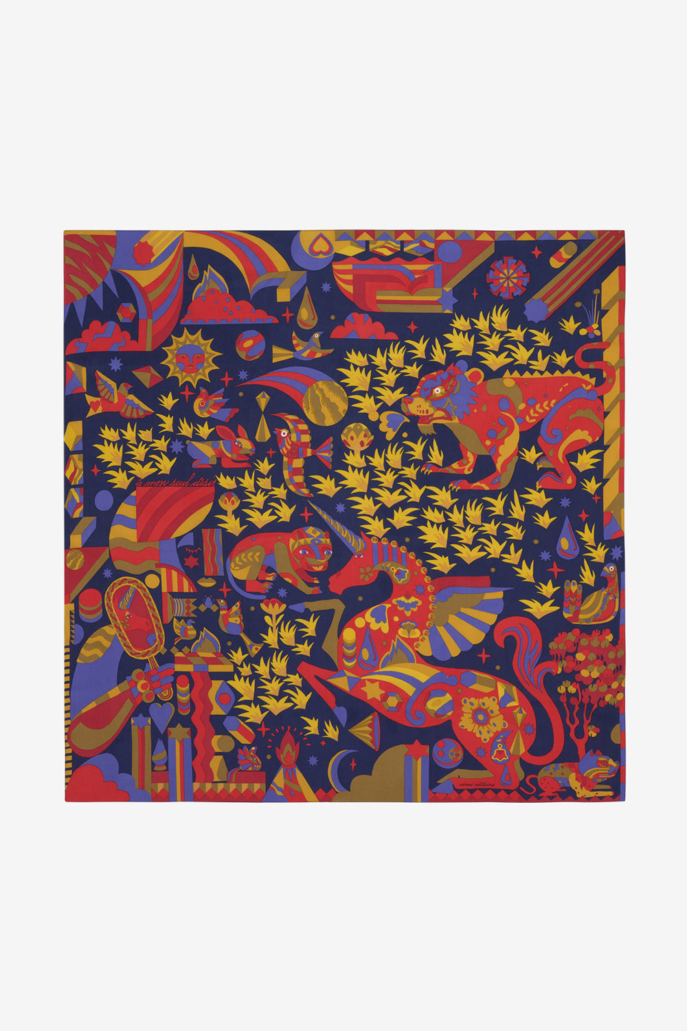 Inoui Editions 100 Licorne Scarf - Navy | Garmentory