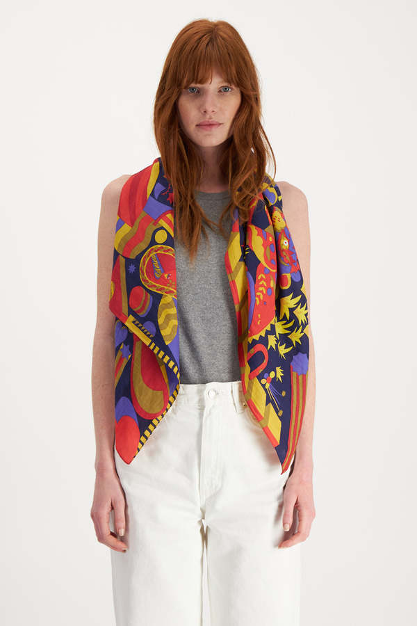 Inoui Editions 100 Licorne Scarf - Navy | Garmentory